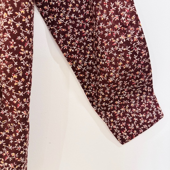 Vanessa Bruno 100% cotton mini floral boho button up blouse NEW - Picture 5 of 11